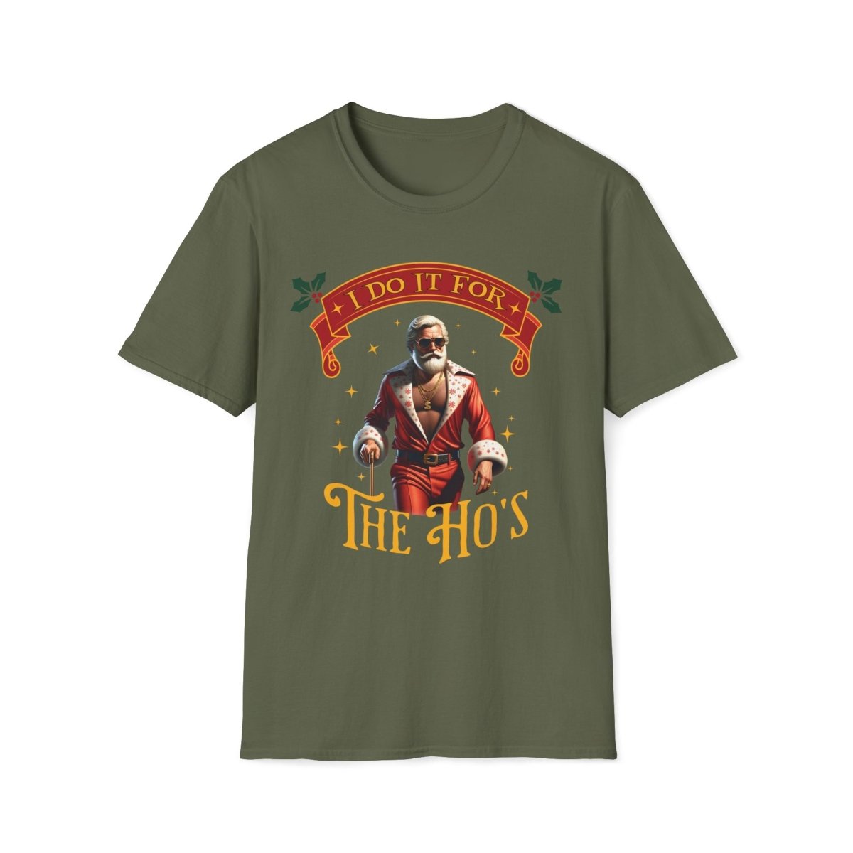 Pimp Santa I Do It For the Ho's Christmas Unisex T-Shirt - T - Generates