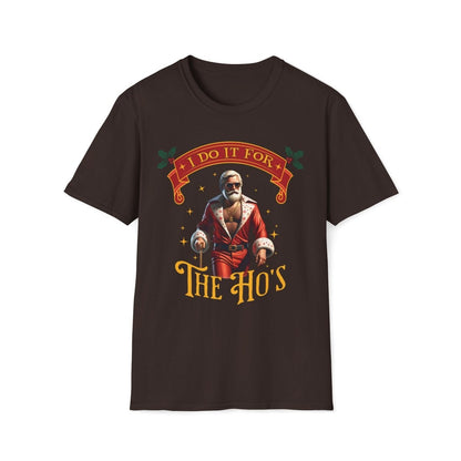 Pimp Santa I Do It For the Ho's Christmas Unisex T-Shirt - T - Generates