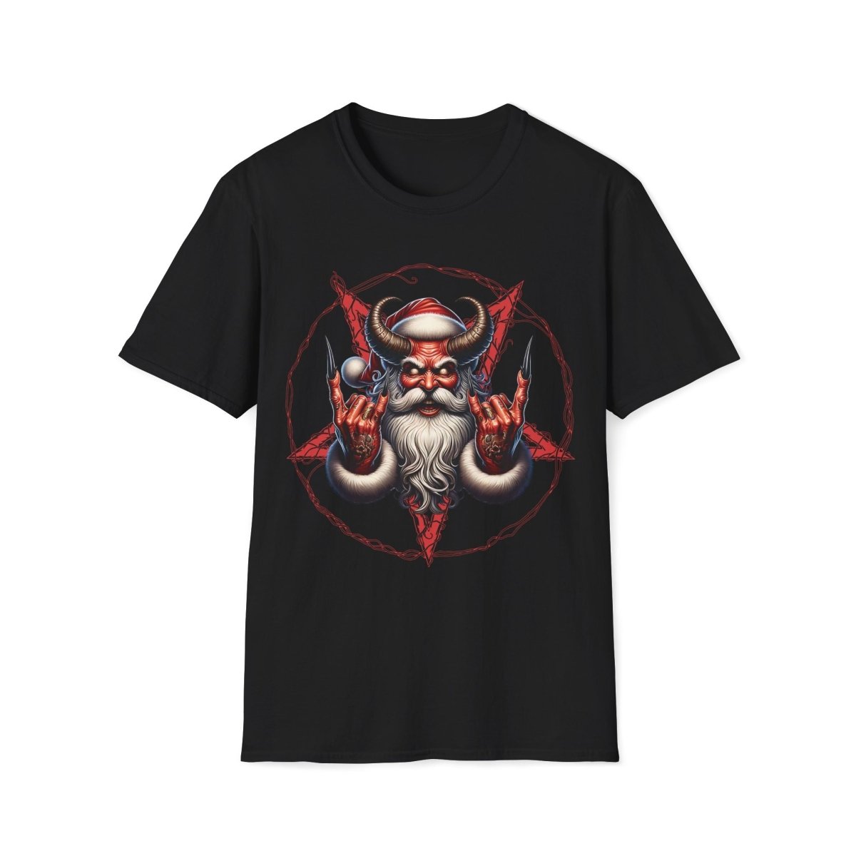 Satanic Santa Hail Santa Christmas Unisex T-Shirt - T - Generates