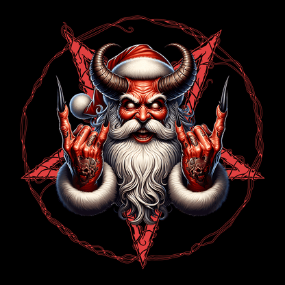 Satanic Santa Hail Santa Christmas Unisex T-Shirt - T - Generates