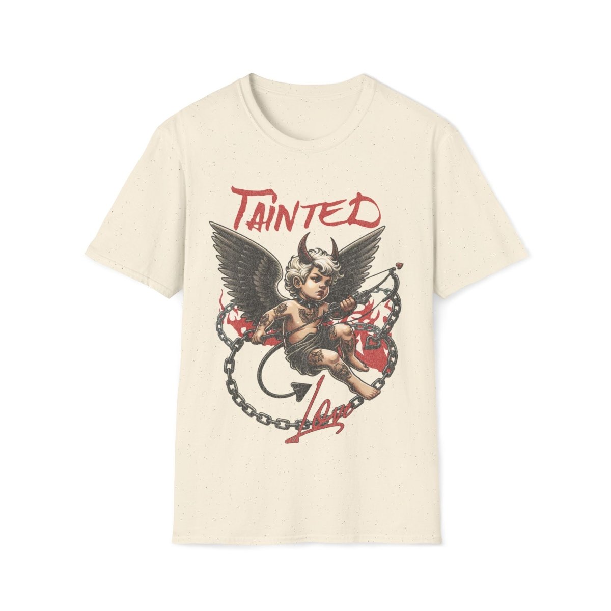 Tainted Love Retro 80's Metal Hair Band Cupid Valentines Day Unisex T-Shirt - T - Generates