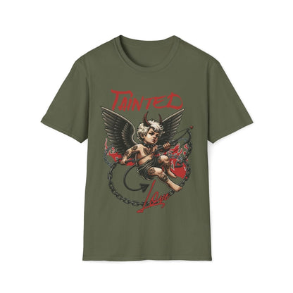 Tainted Love Retro 80's Metal Hair Band Cupid Valentines Day Unisex T-Shirt - T - Generates