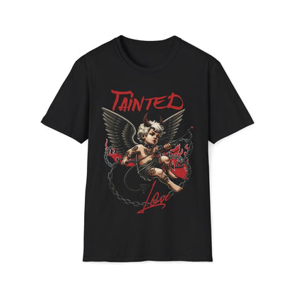 Tainted Love Retro 80's Metal Hair Band Cupid Valentines Day Unisex T-Shirt - T - Generates