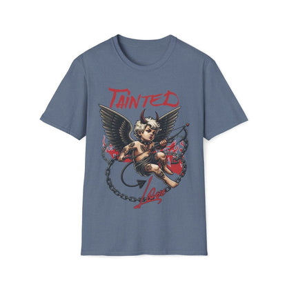Tainted Love Retro 80's Metal Hair Band Cupid Valentines Day Unisex T-Shirt - T - Generates