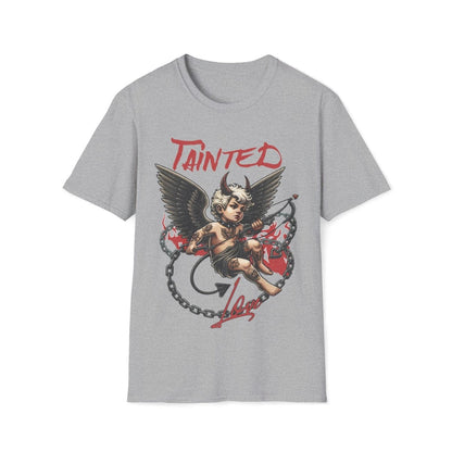 Tainted Love Retro 80's Metal Hair Band Cupid Valentines Day Unisex T-Shirt - T - Generates