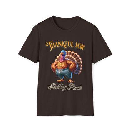 Thankful for Stretchy Pants Thanksgiving Unisex T-Shirt - T - Generates