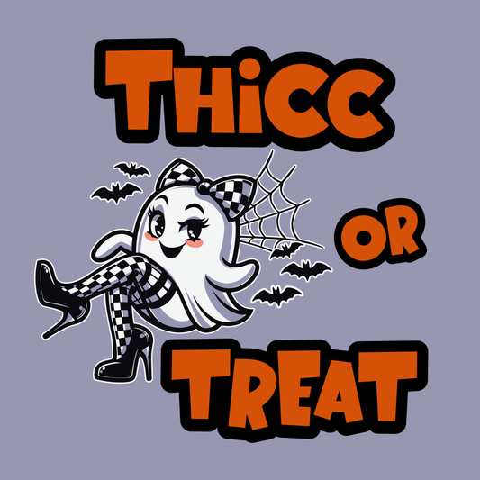 Thicc or Treat Halloween Unisex T-Shirt - T - Generates