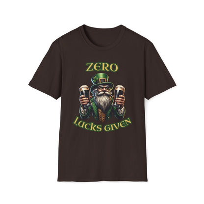 Zero Lucks Given Saint Patrick's Day Unisex T-Shirt - T - Generates